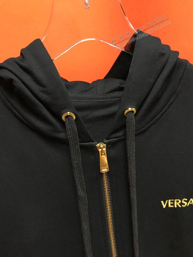 Versace男衛衣 範思哲2020款男裝 頂級品質 新款刺繡連帽衛衣  tzy2543